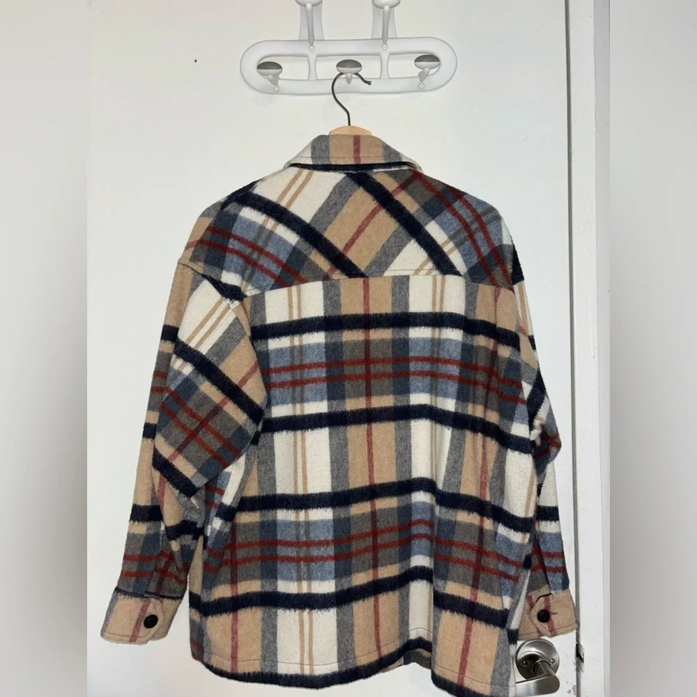 ZARA Plaid Shacket Overshirt XS - Picture 3 of 6